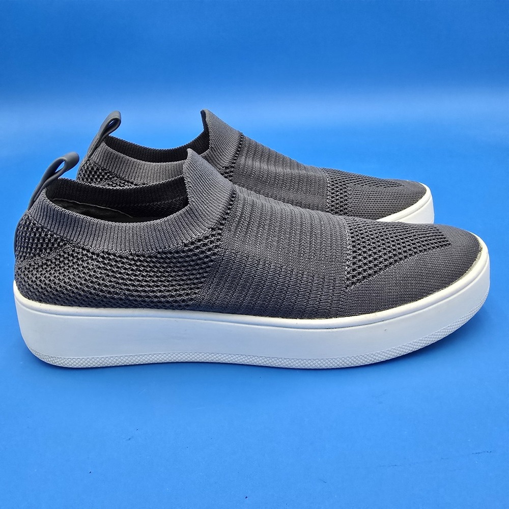 Steve Madden Women's Beale Gray Stretch Fabric Sock Sneakers Size 9M‎ EUC